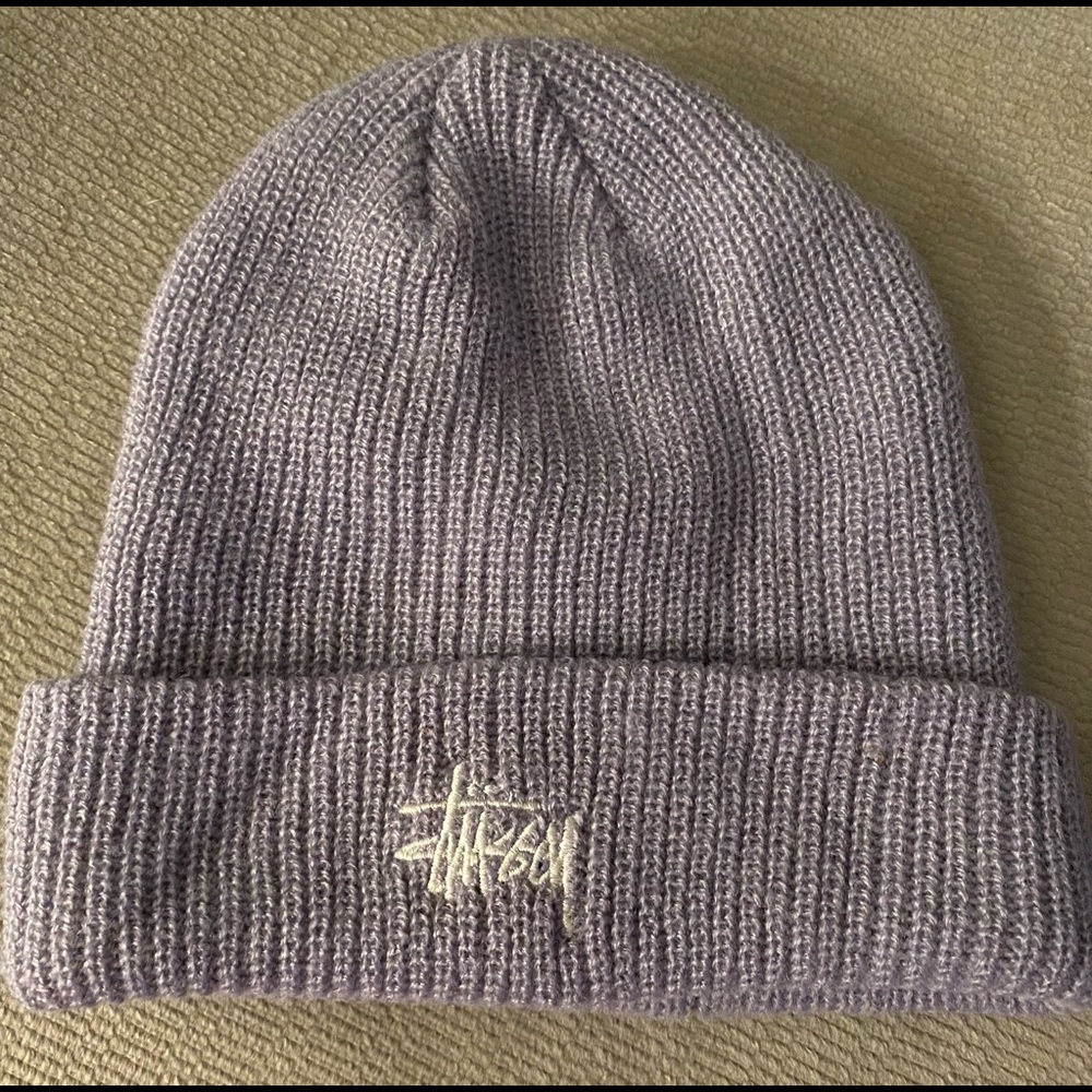 Lavender Stussy Beanie